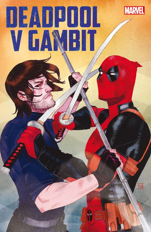 Deadpool v Gambit Das 'v' steht für 'vs'